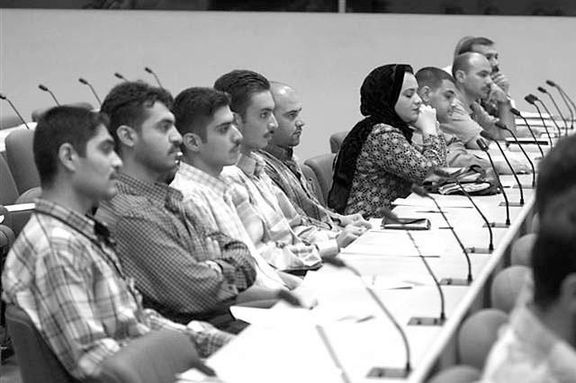 Conference of the Entrepreneur Business Professionals of Iraq hosted by the 354th Civil Affairs Brigade on 20 September 2003. More than 200 young business profes-sionals between the ages of 21 and 35 participated in lectures and working groups on topics related to creat-ing and managing businesses in a global economy.